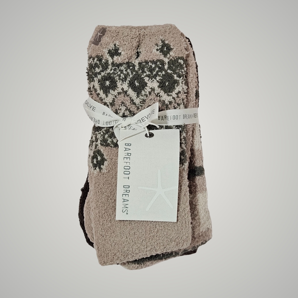 BUNDLE Barefoot Dreams x Revolve Winter Socks Set Cozy Chic 6 Pairs Cottagecore - Picture 3 of 13